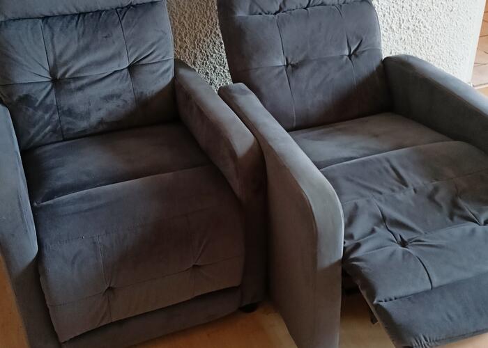 Grajewo ogłoszenia: Sprzedam dwa fotele, rozkładane siedzisko, kolor szary, cena 720...